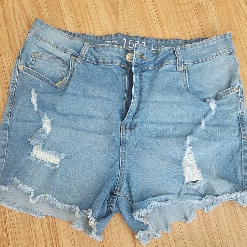 Women's Frayed Size 16 Jean Shorts